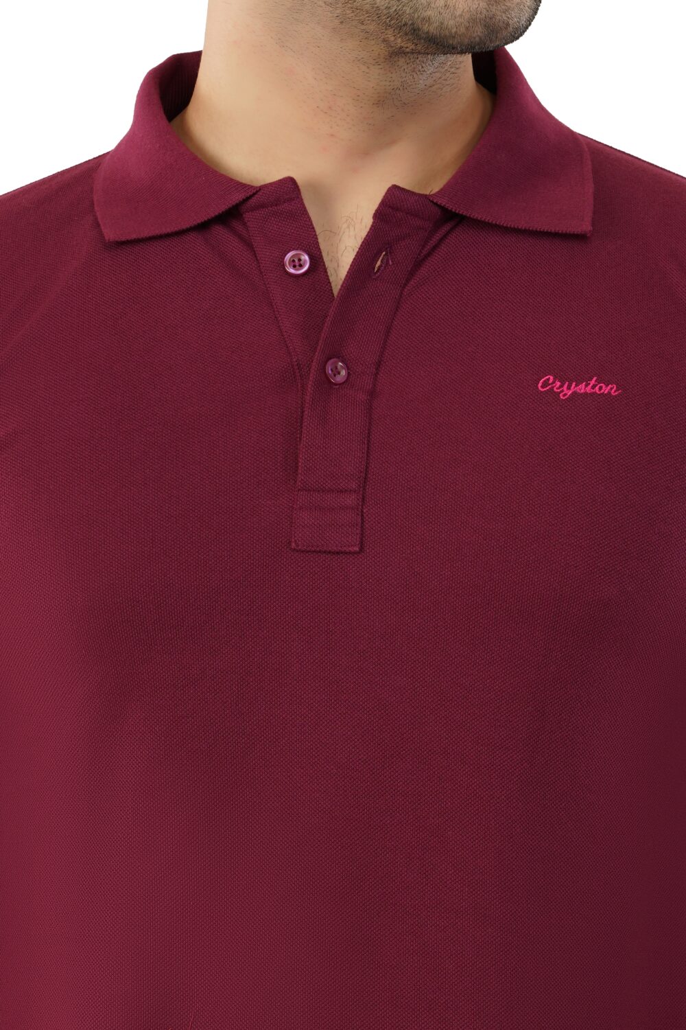 Men's Regular Fit Solid Casual Polo T-Shirt - Image 2