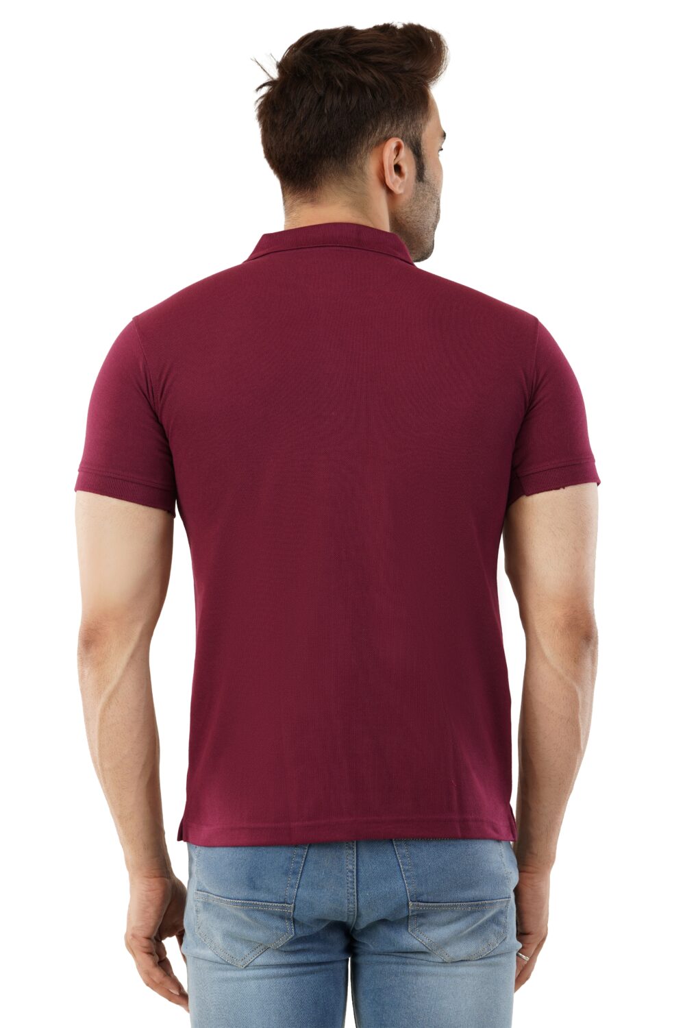 Men's Regular Fit Solid Casual Polo T-Shirt - Image 7