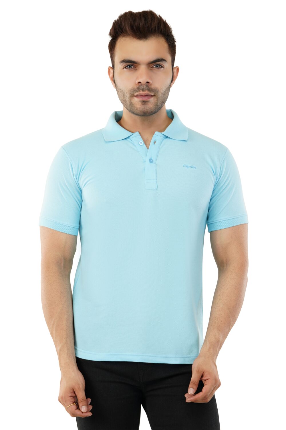 Men's Regular Fit Solid Casual Polo T-Shirt - Image 6