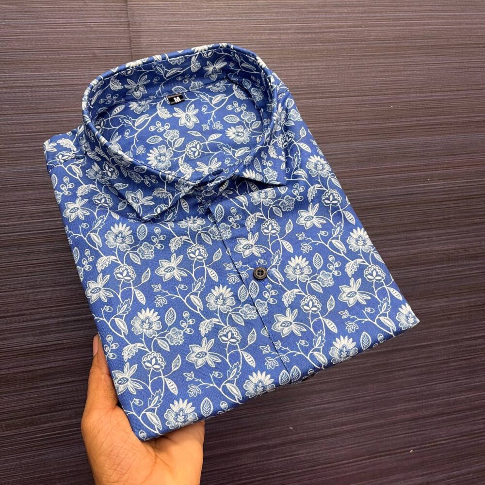 MEN'S EXCLUSIVE  COTTON  FABRIC Printed SHIRT - Image 2