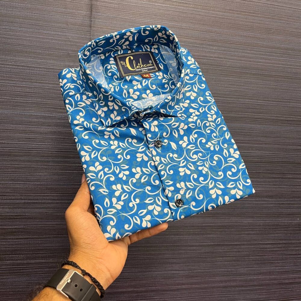 MEN'S EXCLUSIVE  COTTON  FABRIC Printed SHIRT - Image 3